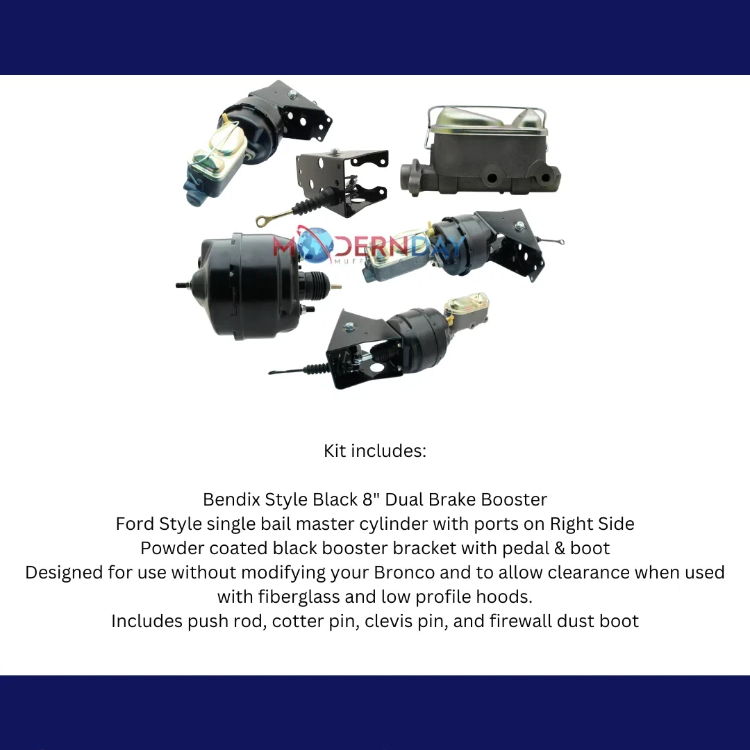 Fits 1966-1977 Ford Bronco Power Brake Conversion Kit Firewall Mount PBUFT12504A
